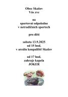 Dětský den (odpoledne) v sobotu 13.9.2025